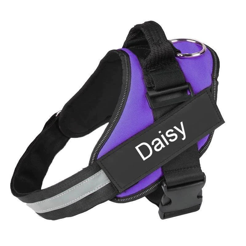 Dogura – Arnés para Perro Anti-Trek Reflectante y Cómodo con Nombre