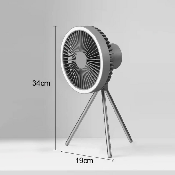 Venturo – Camping Ventilator met LED &amp; 10000mAh Batterij – Outdoor &amp; Tent VestraGear