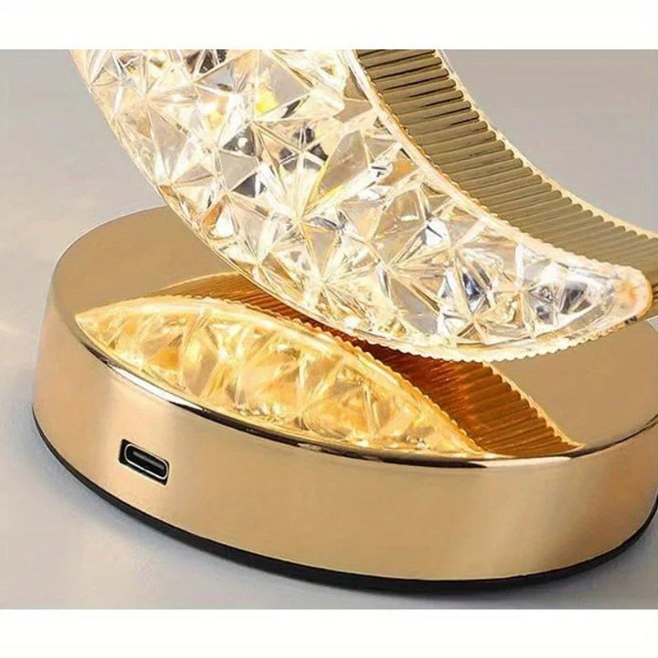 Lámpara de mesa Lumystic Kristallen – Iluminación LED regulable y diseño encantador para cualquier espacio