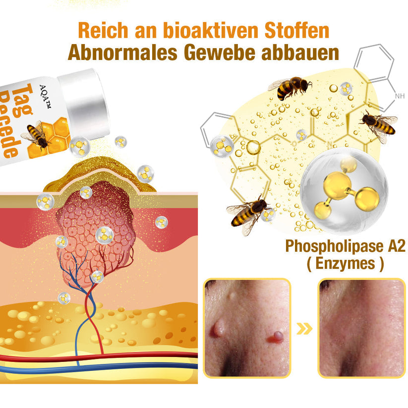 Dermavive – Spray per la pelle con estratto di api per macchie e verruche