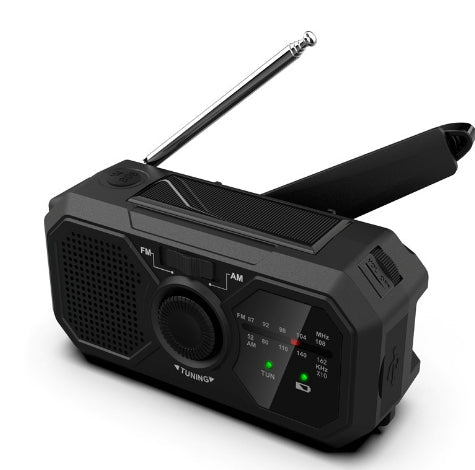 Draagbare Noodradio - Solar & Opwindbaar voor Noodsituaties