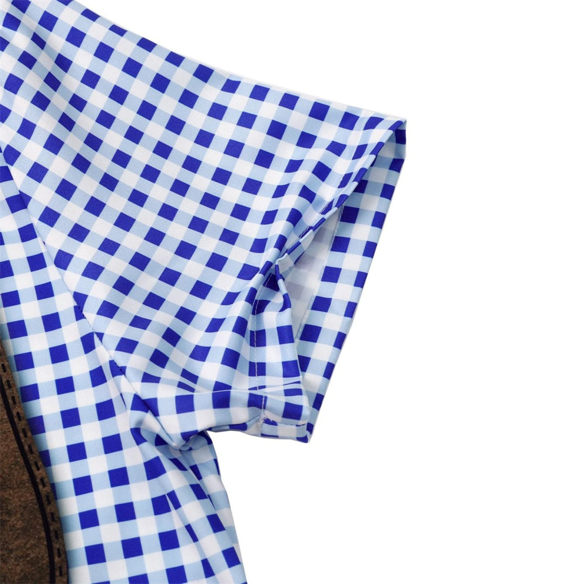 BierGaudi T-Shirt – Lederhosen & Geruit Overhemd Print, Oktoberfest Must-Have