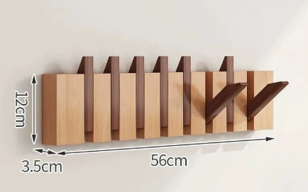 Wandkapstok hout – Inklapbare haken en ruimtebesparend design VestraGear