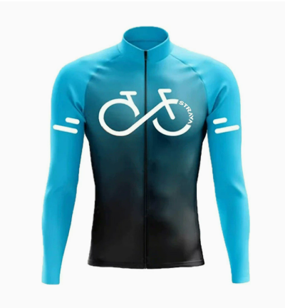 Wielerset Heren – Lange Mouwen Fietsshirt met Bibbroek en Ademend Materiaal Vestragear