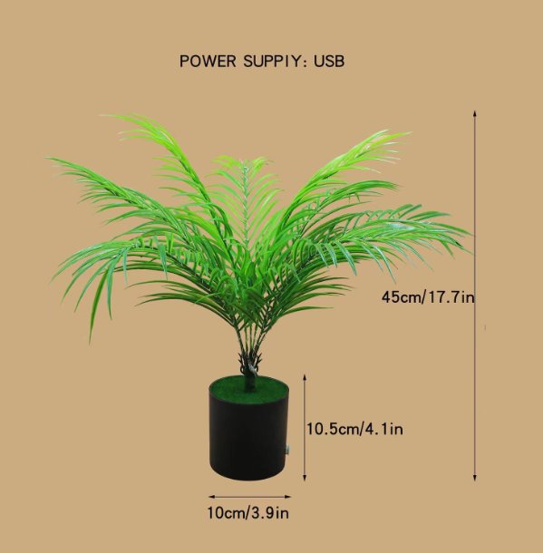 Palmboomlamp – kunstmatige arecapalm met warme lichtjes in elk blad VestraGear