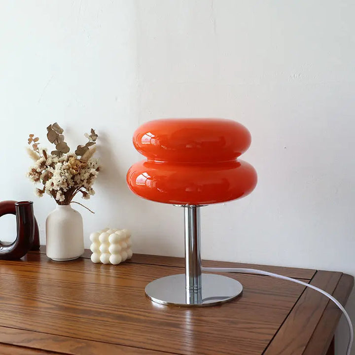 Aurora Bauhaus Candeeiro de Mesa – Lâmpada LED dimmável sem fios com design vintage dos anos 60