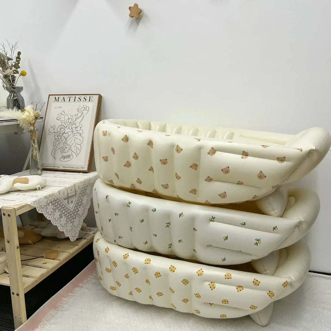 BubbleNest Opblaasbaar Babybadje – Lichtgewicht BPA-vrij bad voor reizen &amp; klein wonen