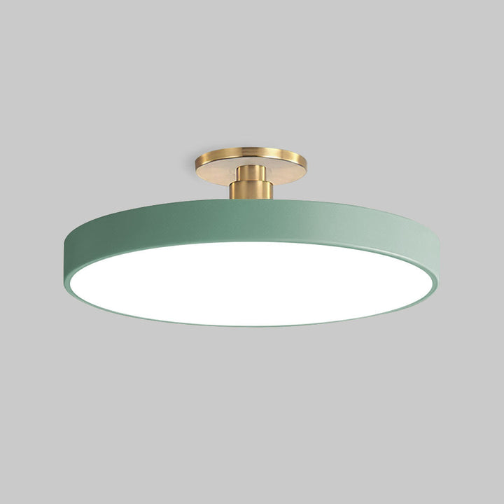 Vionte Plafondlamp – Lampada da soffitto LED rotonda in metallo e acrilico con design a risparmio energetico