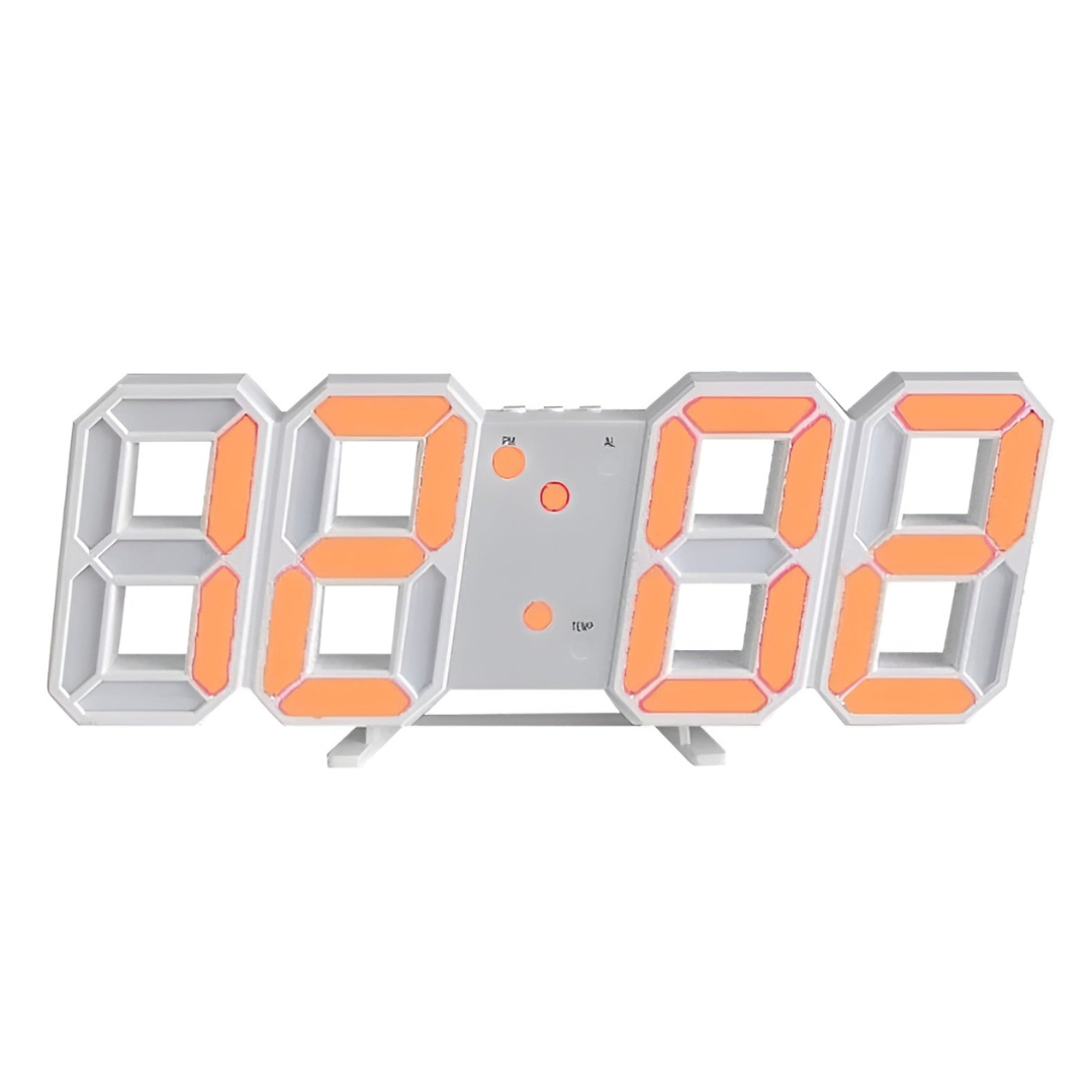 Nyvox – Orologio da parete digitale LED 3D moderno – Orologio di design per interni