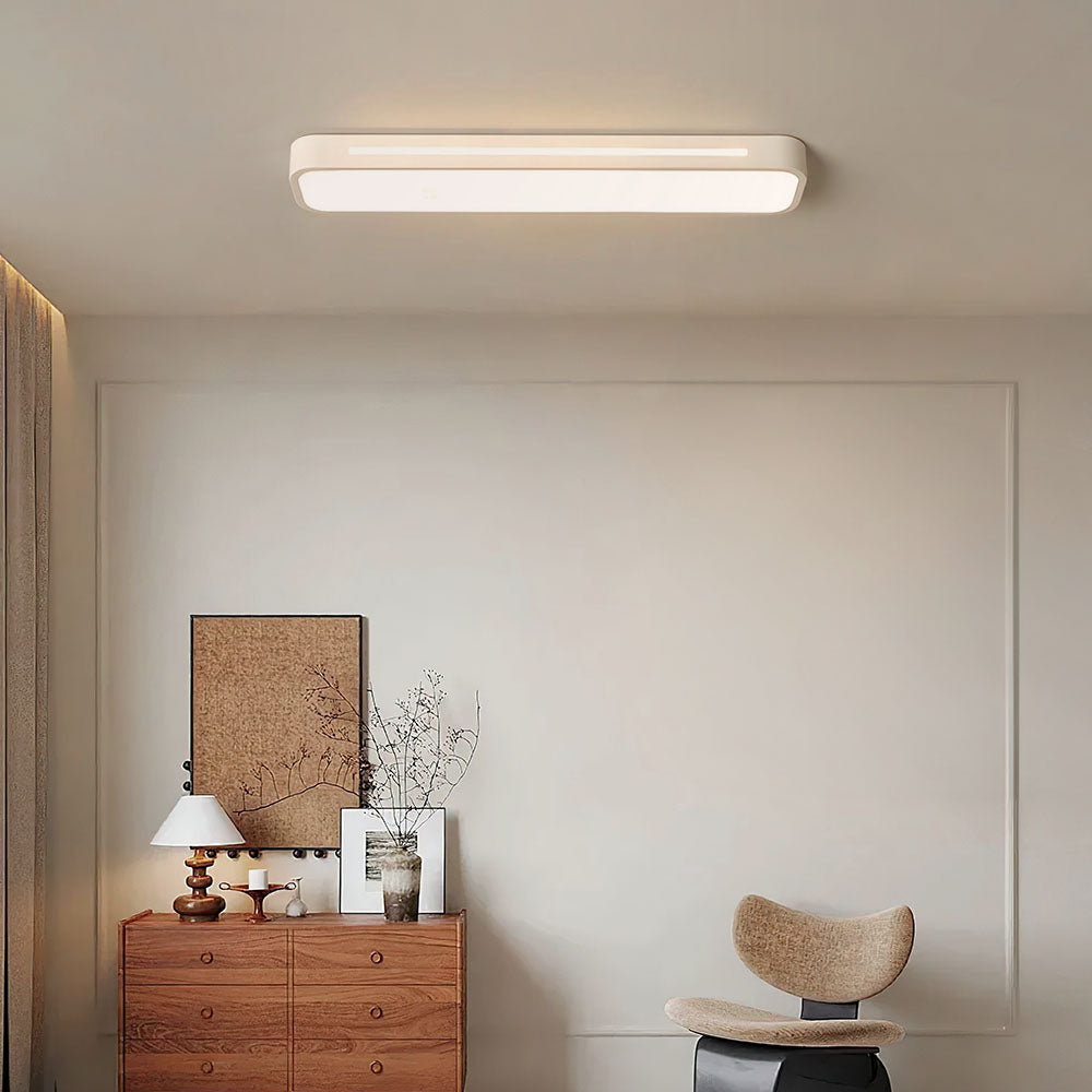 Nordelio Plafondlamp – Design Minimalista Escandinavo com Perfil LED Delgado &amp; Alto Rendimento Luminoso