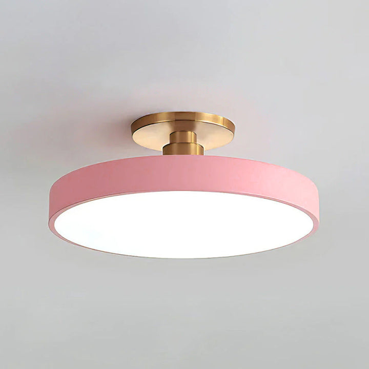 Vionte Plafondlamp – Lampada da soffitto LED rotonda in metallo e acrilico con design a risparmio energetico