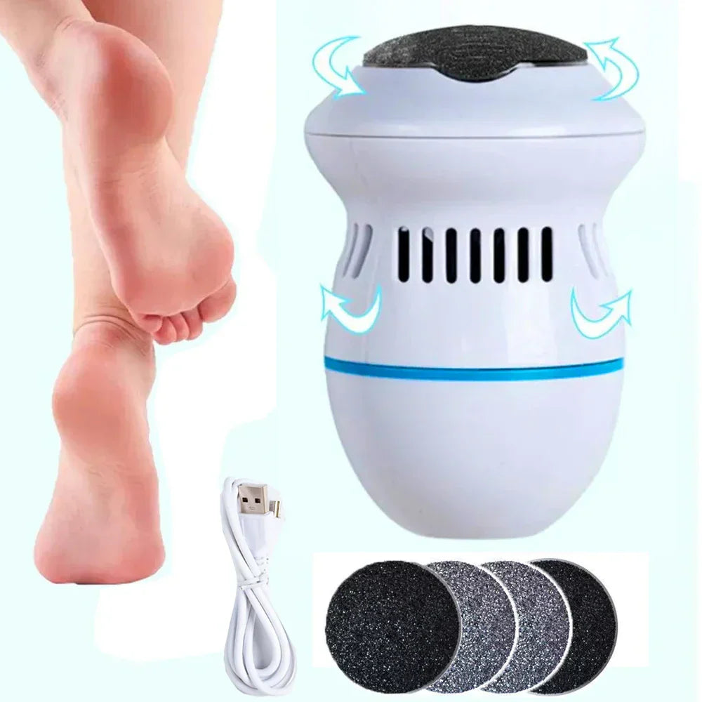 Pedivio – Éliminateur électrique de callosités avec aspiration pour des pieds doux