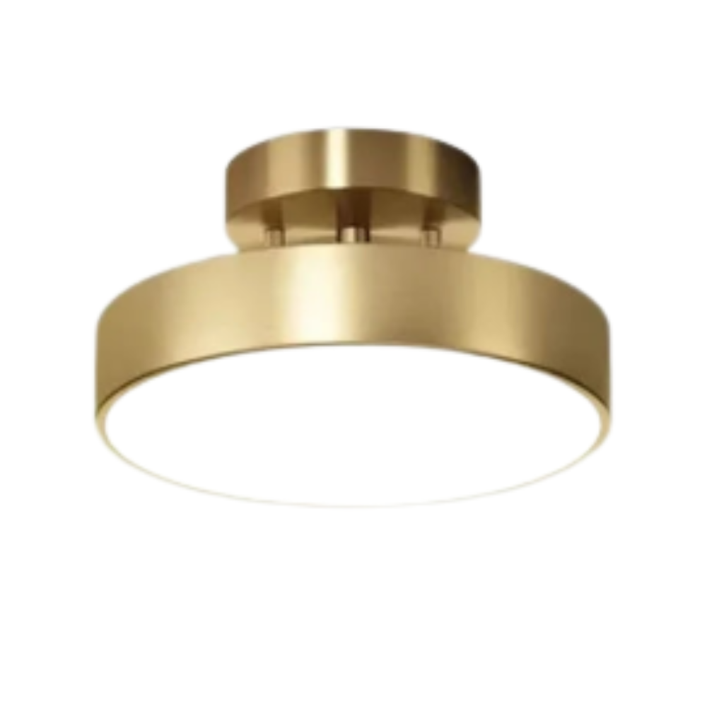 CopperLux Retro Plafondlamp – Koperen LED Designlamp met Warm Licht &amp; Energiezuinig Vermogen