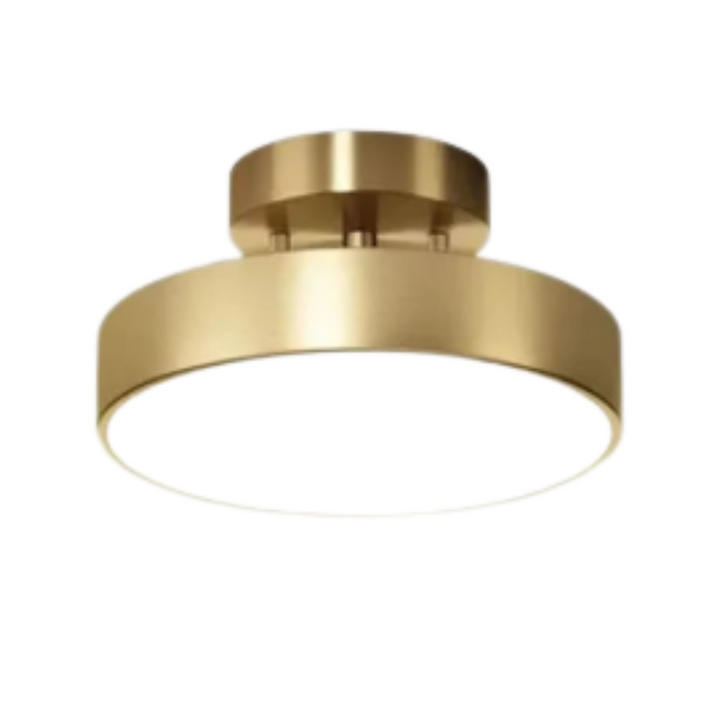 CopperLux Retro Plafondlamp – Koperen LED Designlamp met Warm Licht &amp; Energiezuinig Vermogen