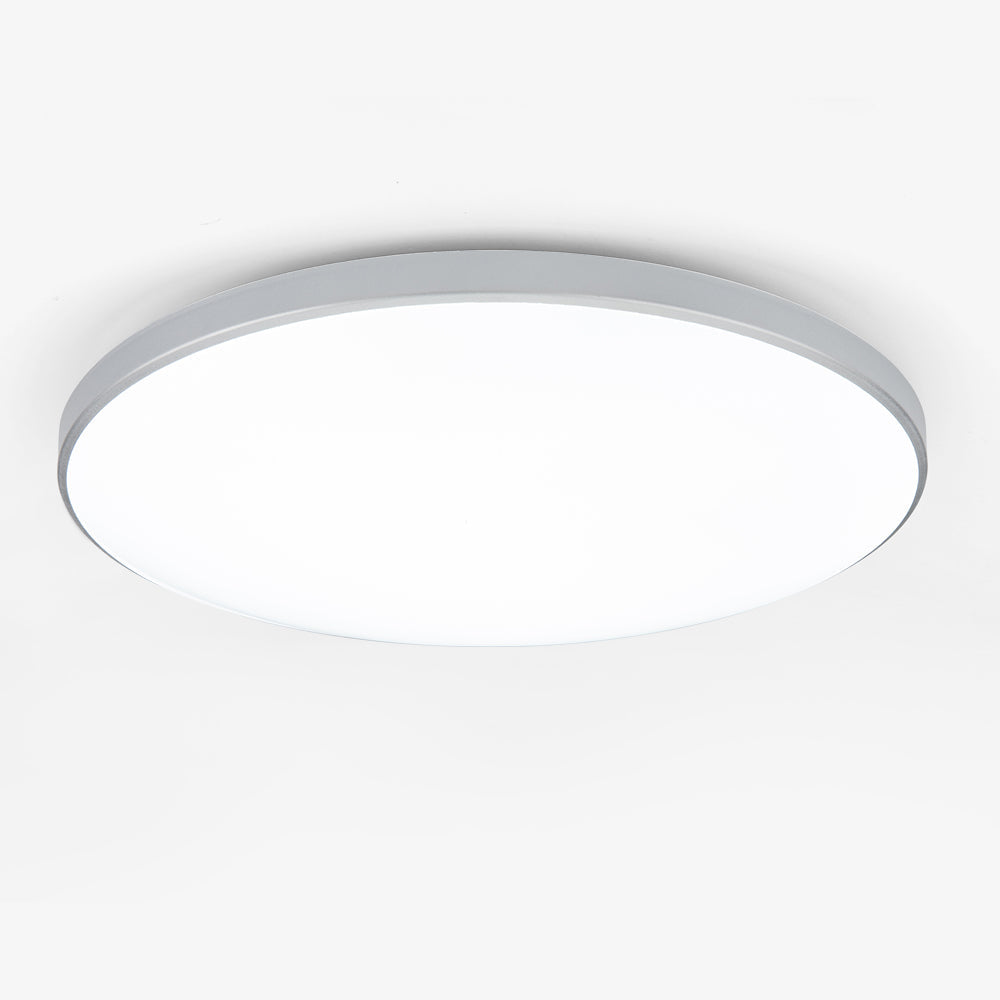 Solvra Lámpara de techo – Lámpara de techo LED redonda de acrílico y ABS con diseño minimalista