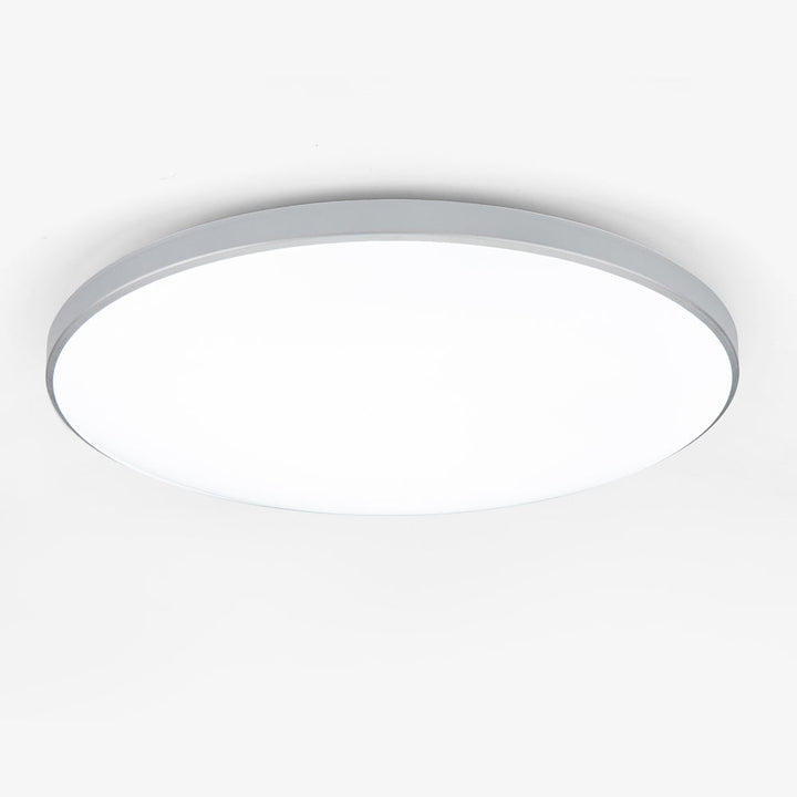 Solvra Lámpara de techo – Lámpara de techo LED redonda de acrílico y ABS con diseño minimalista