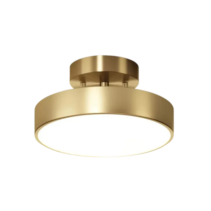 CopperLux Retro Plafondlamp – Koperen LED Designlamp met Warm Licht &amp; Energiezuinig Vermogen