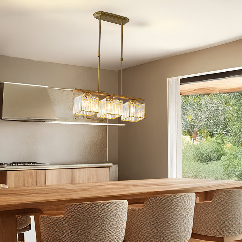 Artesso Hanglamp – Art Deco Design met Glazen Kappen & Verstelbare Hoogte