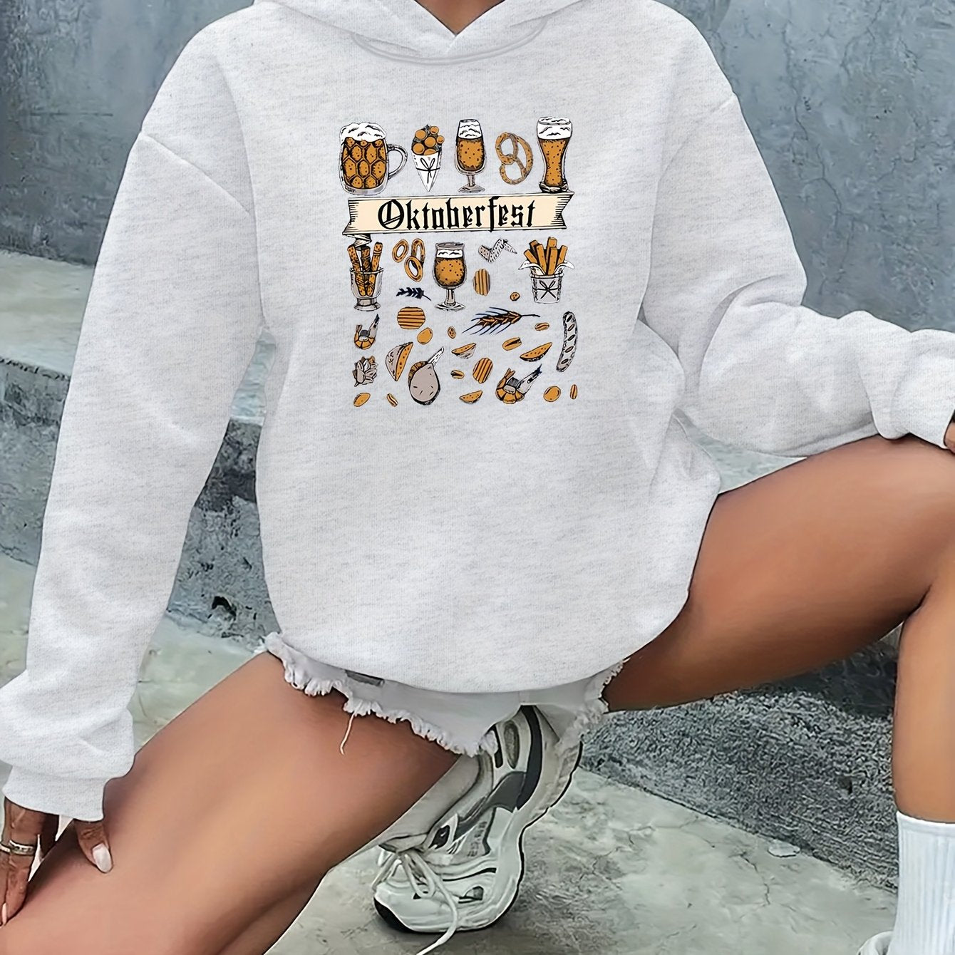 AlpenJoy – Dames Hoodie Anna – Oktoberfest Warm voor Herfst & Winter