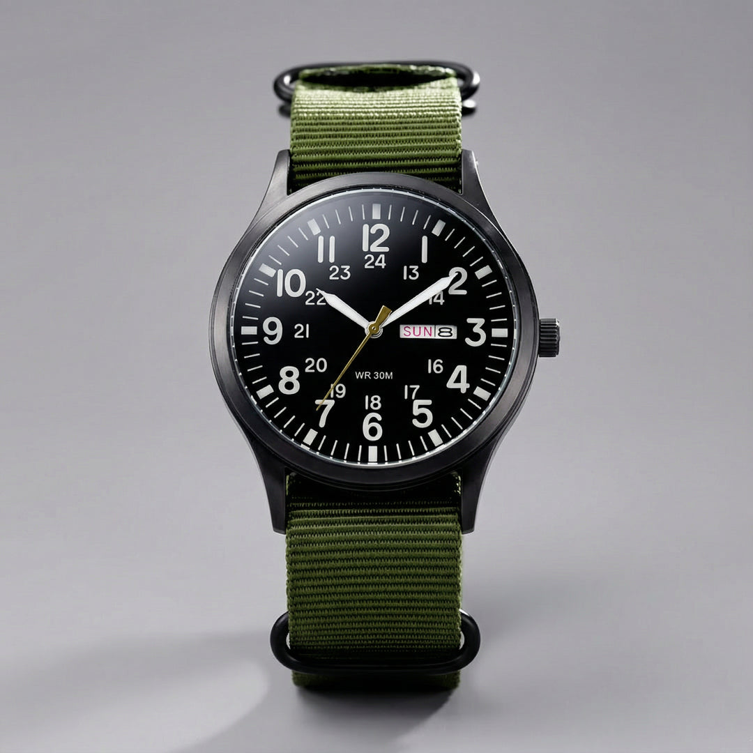Outdoor Herenhorloge – 100m Waterdicht, Saffierglas &amp; Quartz Uurwerk
