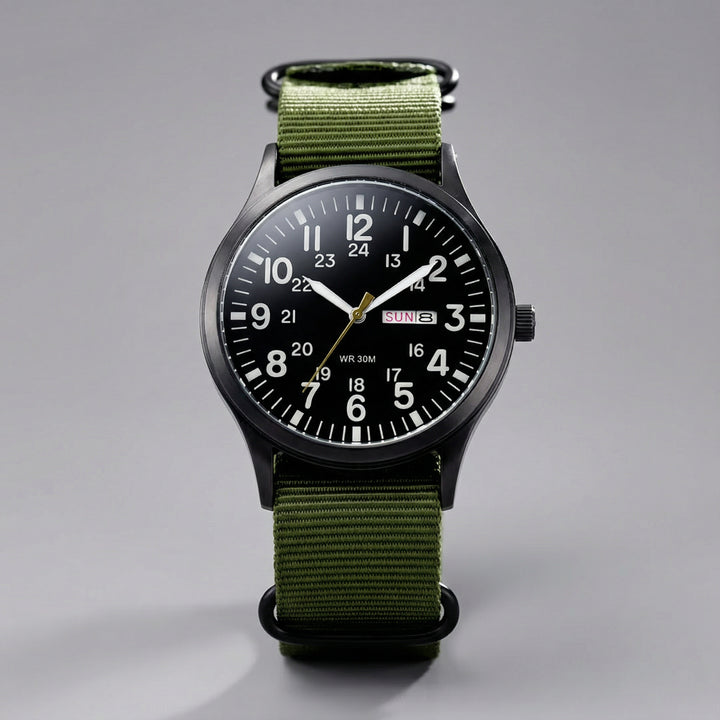 Outdoor Herenhorloge – 100m Waterdicht, Saffierglas &amp; Quartz Uurwerk