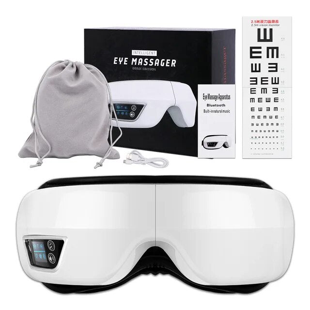 OcuRelax 6D Appareil de massage oculaire – Chaleur, Pression d'air & Musique
