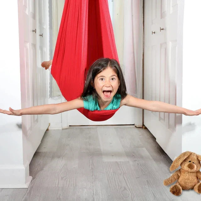 SensaSwing – Altalena Sospesa Sensoriale Morbida per Bambini con Effetto Calmante