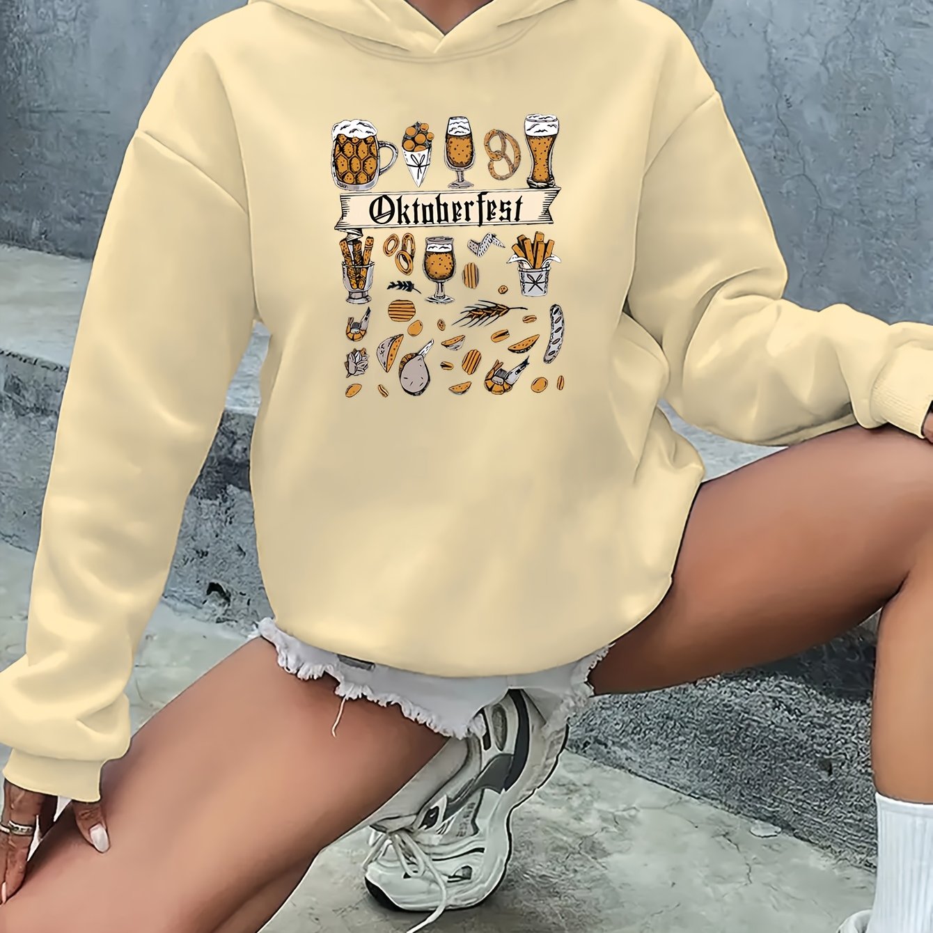 AlpenJoy – Dames Hoodie Anna – Oktoberfest Warm voor Herfst & Winter