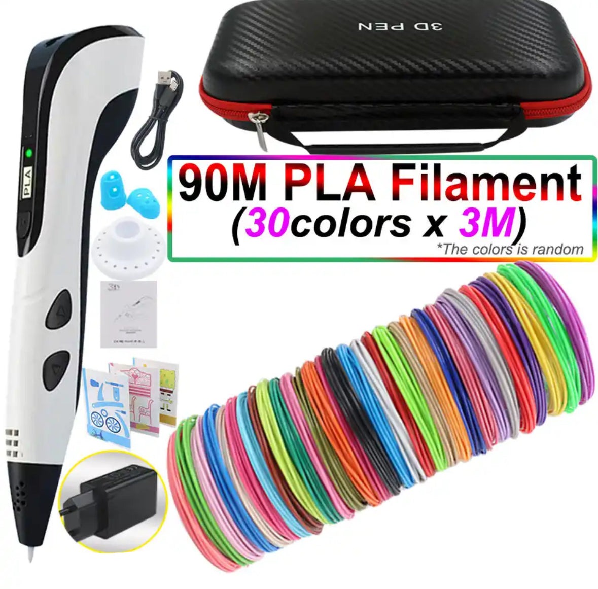 Creaso bolígrafo impresora 3D – bolígrafo fácil de usar para obras de arte creativas en 3D