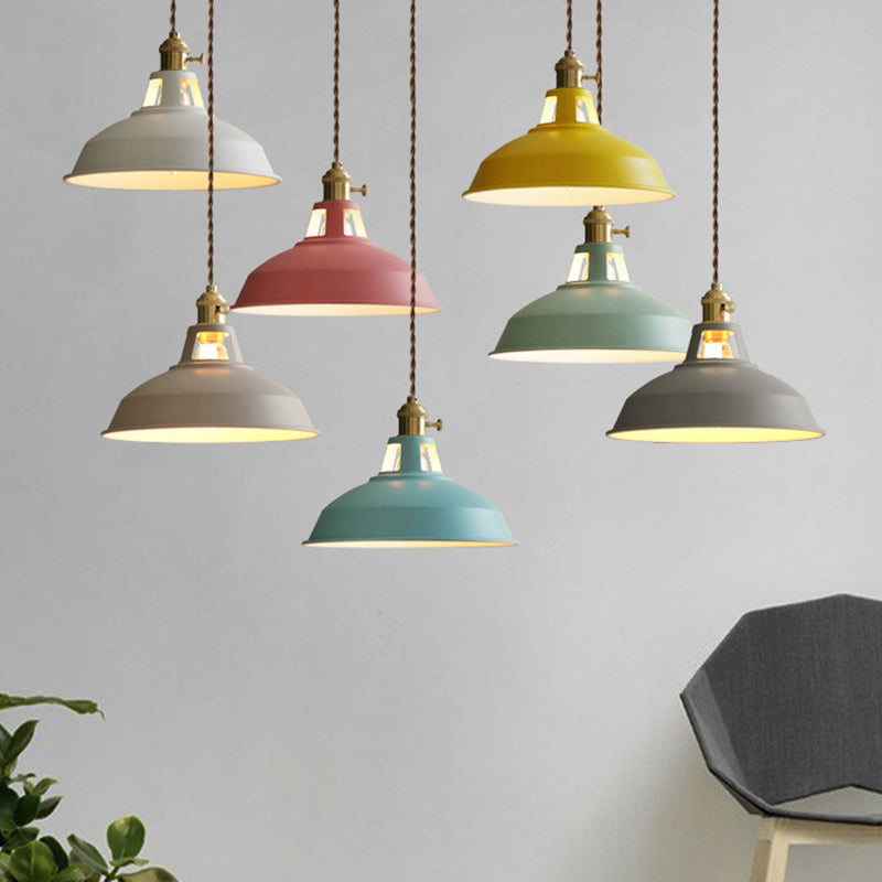 LuzRetroca hanglamp – Vintage industriële metalen plafondlamp met klassiek zwart design