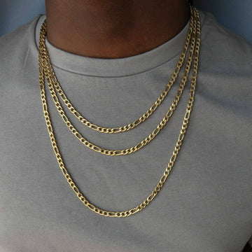 Forgeon – Herenketting roestvrij staal met lederlook – minimalistisch design