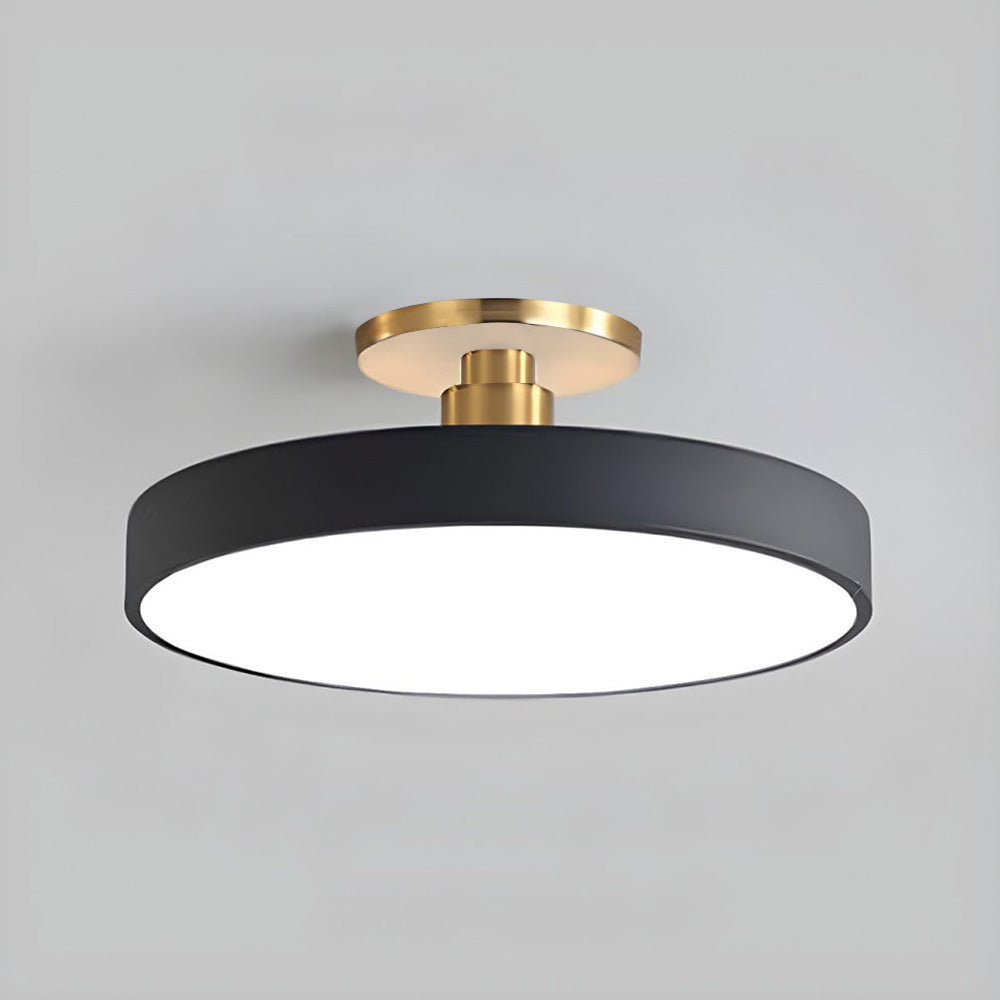 Vionte Plafondlamp – Lampada da soffitto LED rotonda in metallo e acrilico con design a risparmio energetico