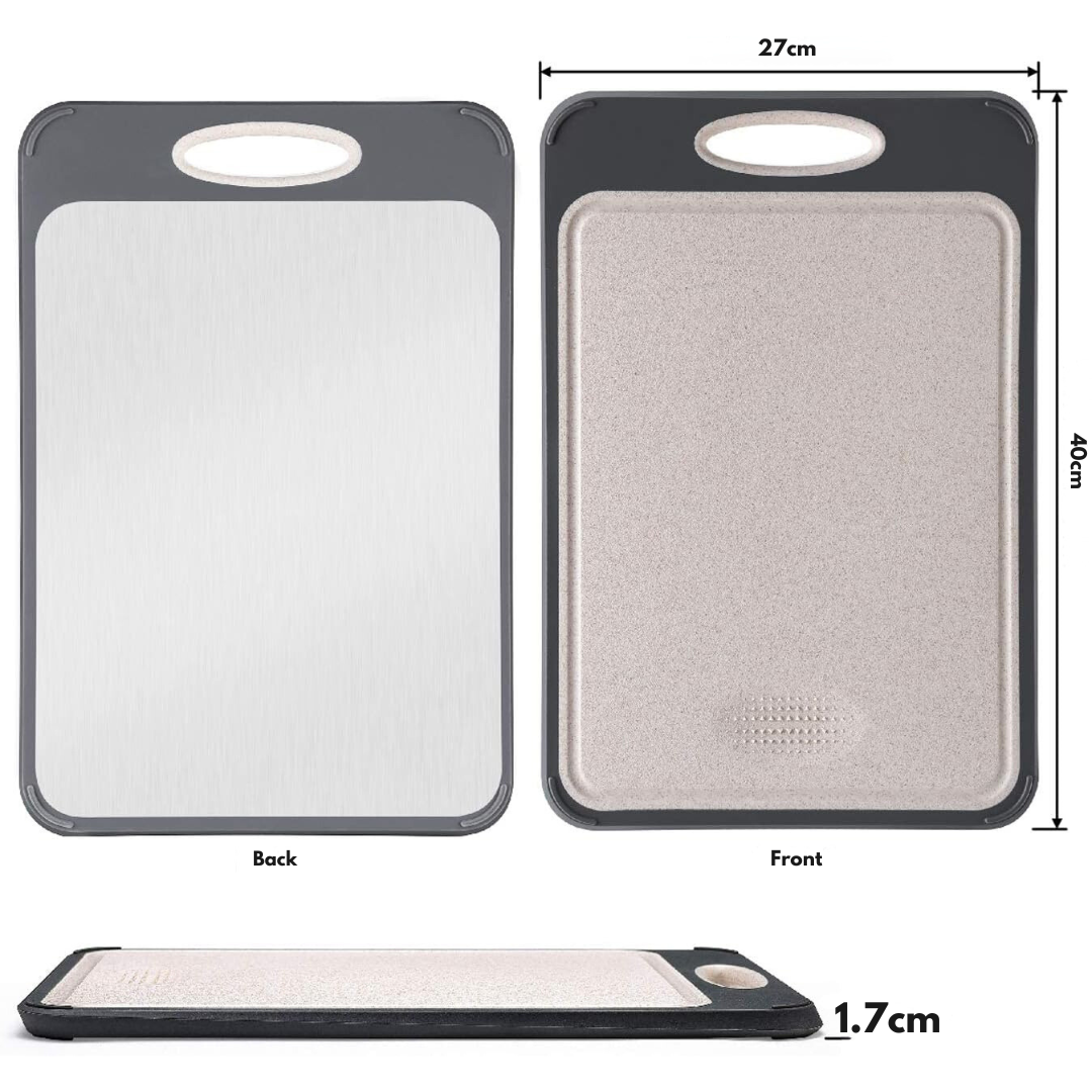 Culinor Snijplank – Roestvrijstalen snijplank met hygiënisch en hittebestendig design