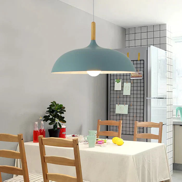 ScandiLuxe Candeeiro de Teto – Lâmpada LED de madeira de carvalho com design escandinavo e cabo ajustável