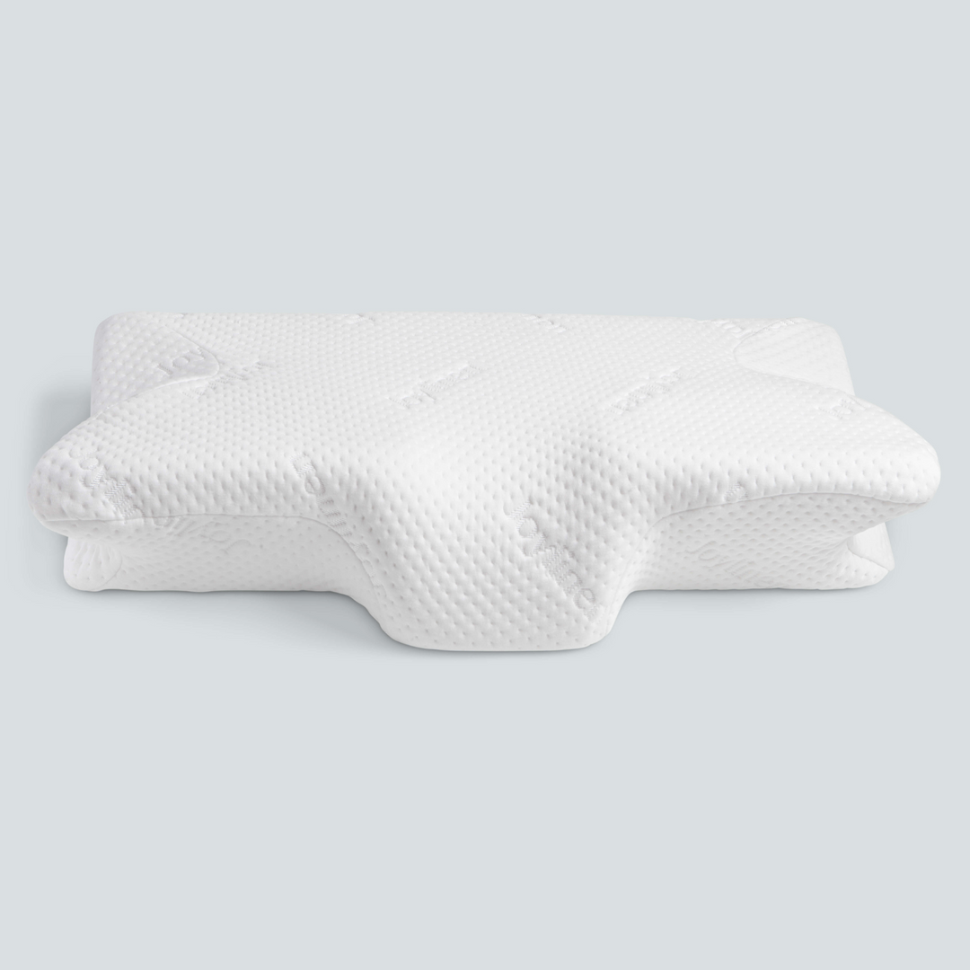 Somnora DreamBliss Almofada de Cabeça – Design Ergonómico em Forma de Borboleta contra Dor no Pescoço