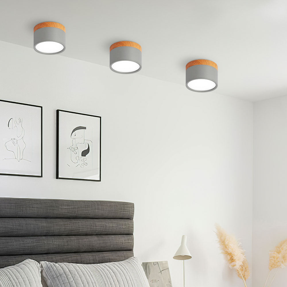 Cylora Llum de sostre – Disseny modern cilíndric d'alumini amb il·luminació LED eficient energèticament