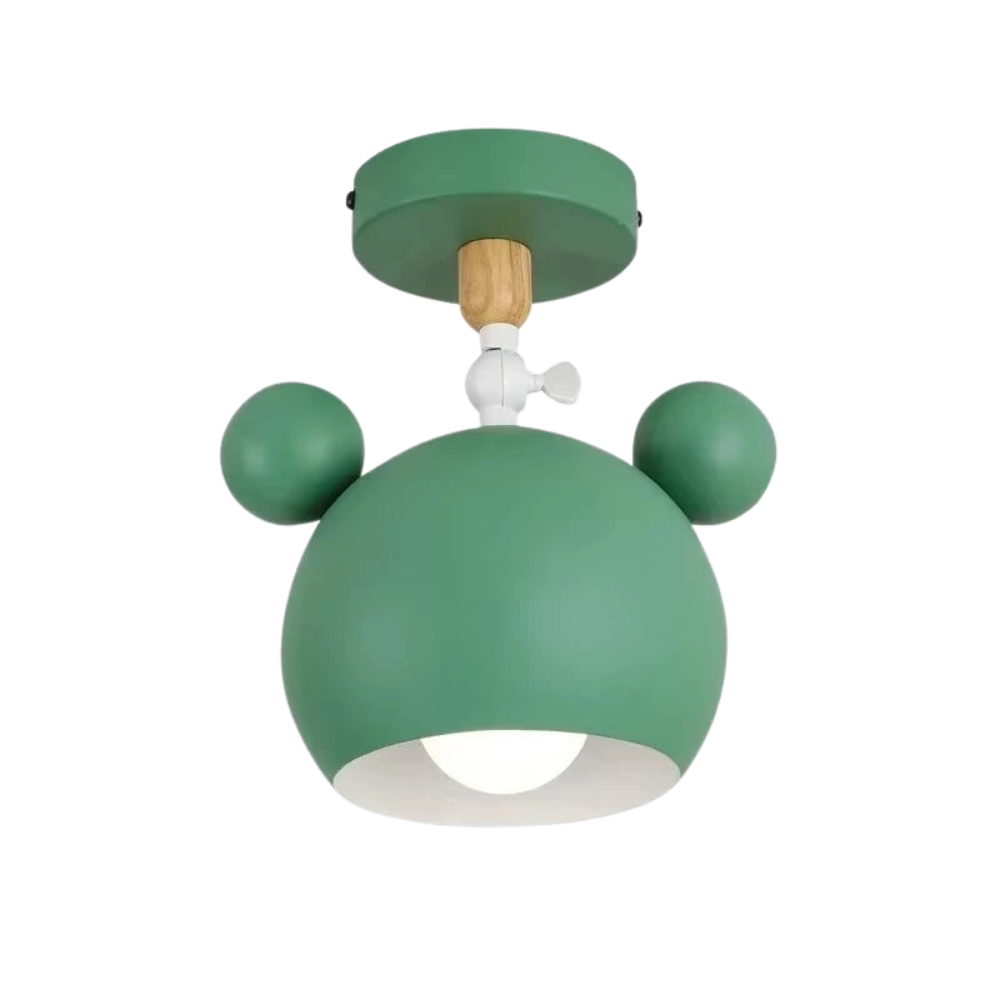 Cartonelle làmpada de sostre – Làmpada de dibuixos animats moderna amb base E27 i disseny de fusta juganer