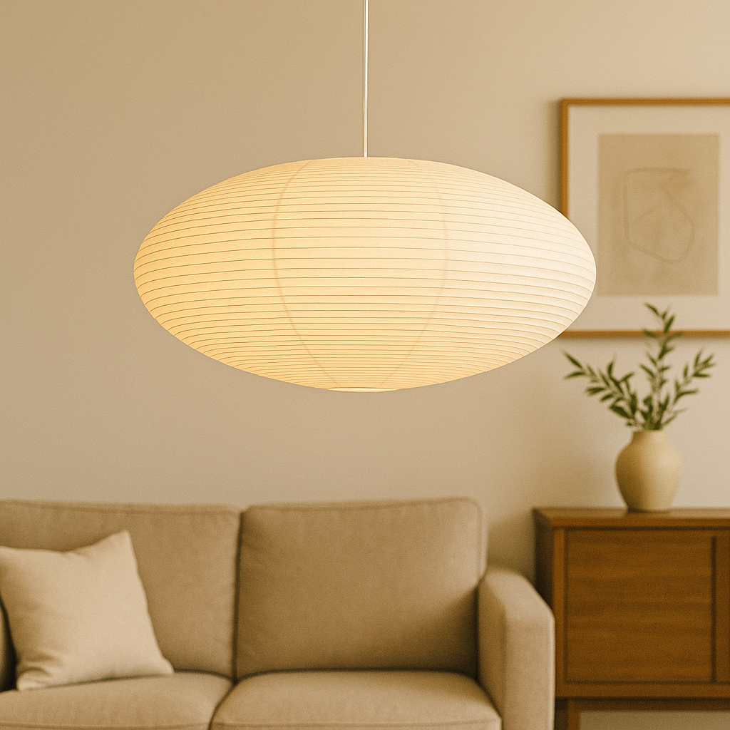 Papira Hanglamp – Handgemaakte Papieren Kap met Wabi-Sabi Design &amp; Warme Sfeerverlichting