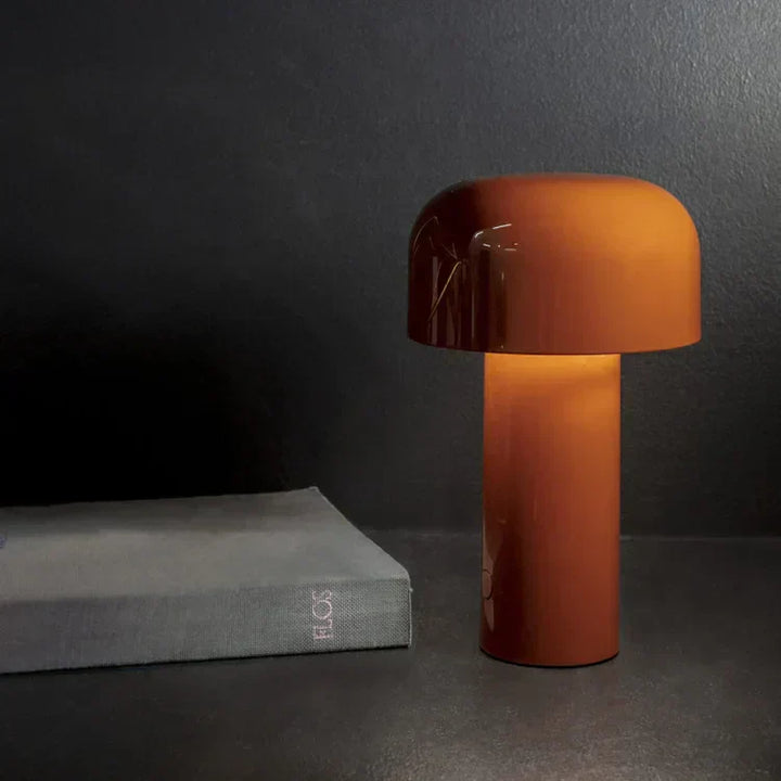Lunavo HaloGleam Lámpara de Mesa – Inalámbrica, Recargable y Moderna Luz LED en Forma de Hongo