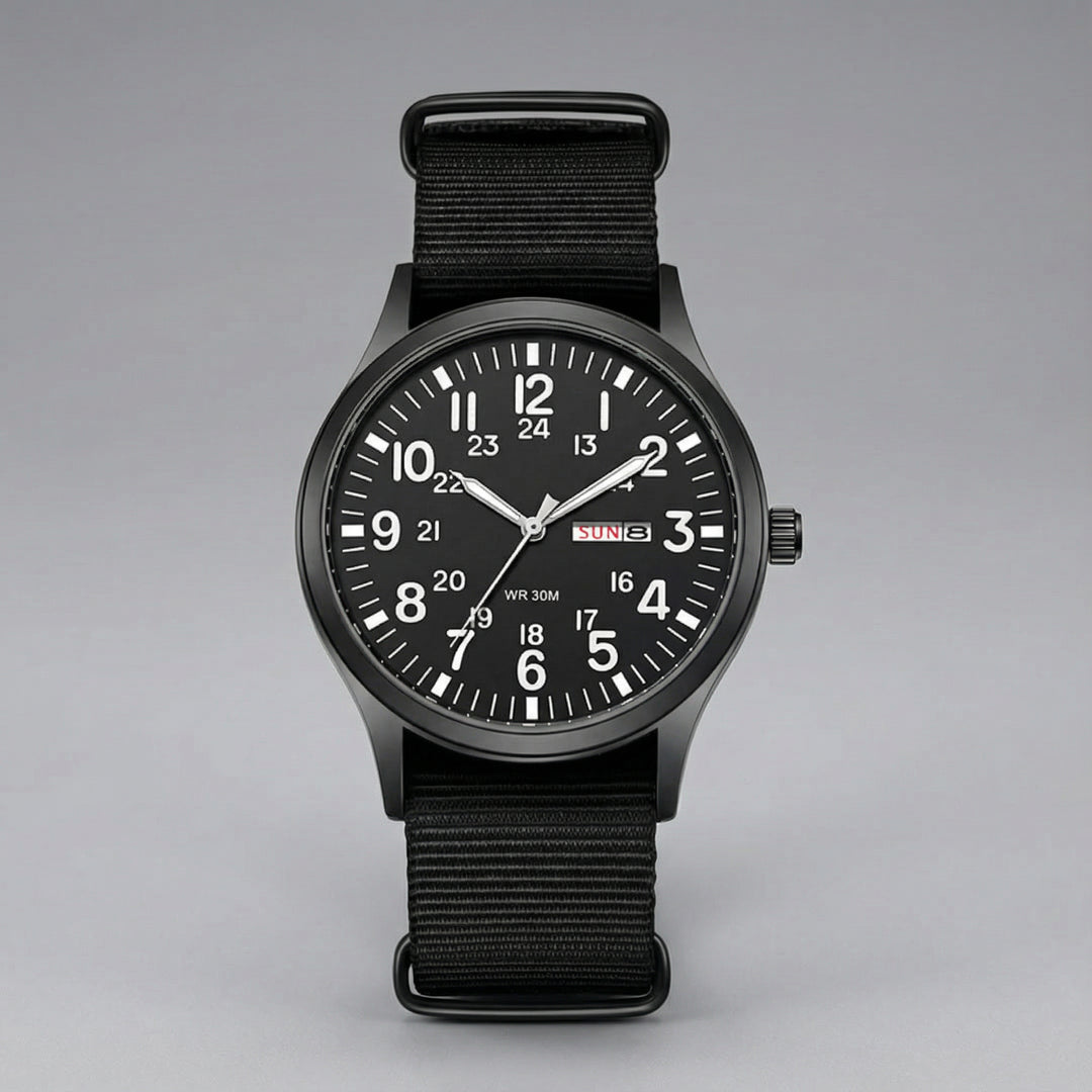 Outdoor Herenhorloge – 100m Waterdicht, Saffierglas &amp; Quartz Uurwerk