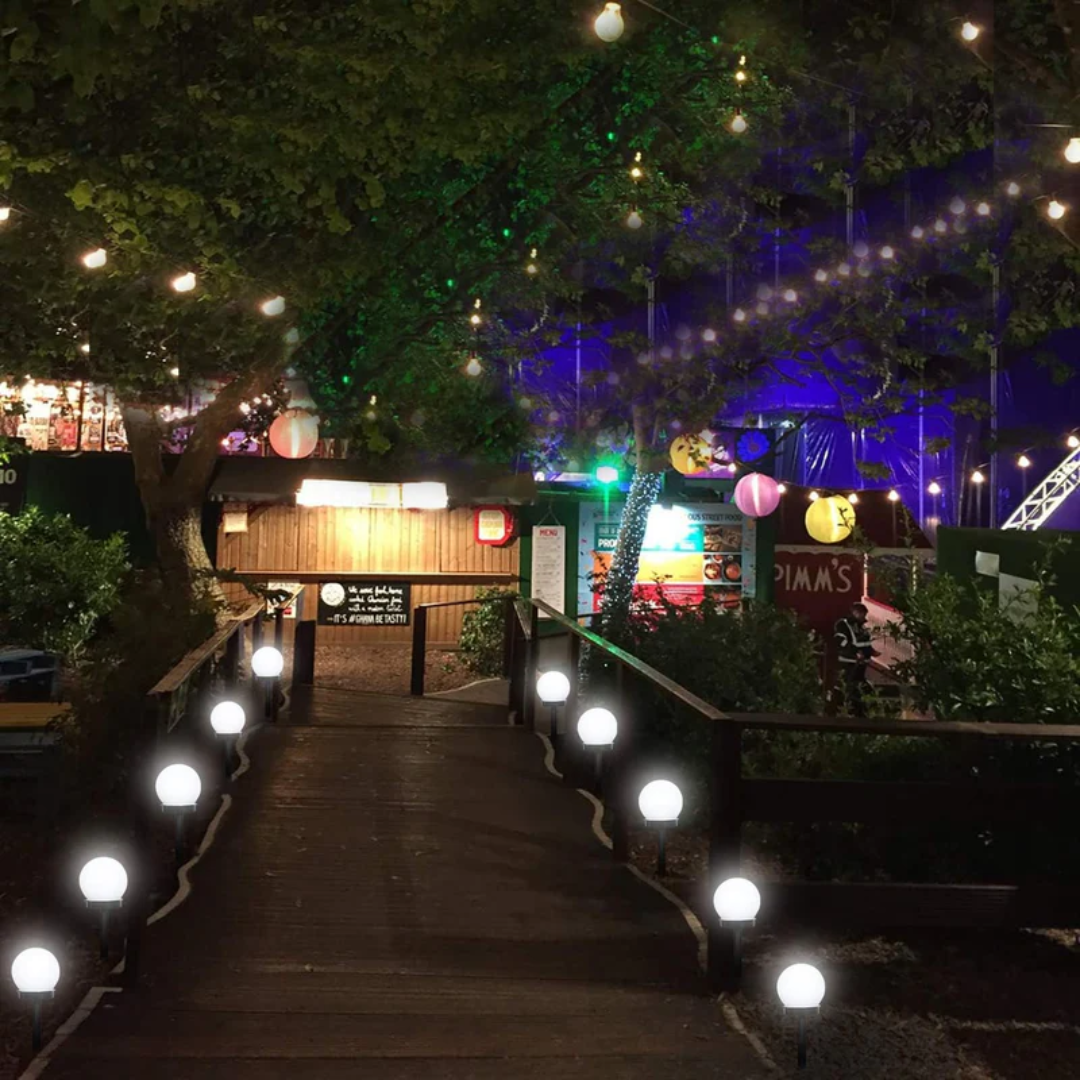 3 Stuks Waterdichte LED Zonnebol Tuinverlichting - SunLuxe Orbs Vestragear