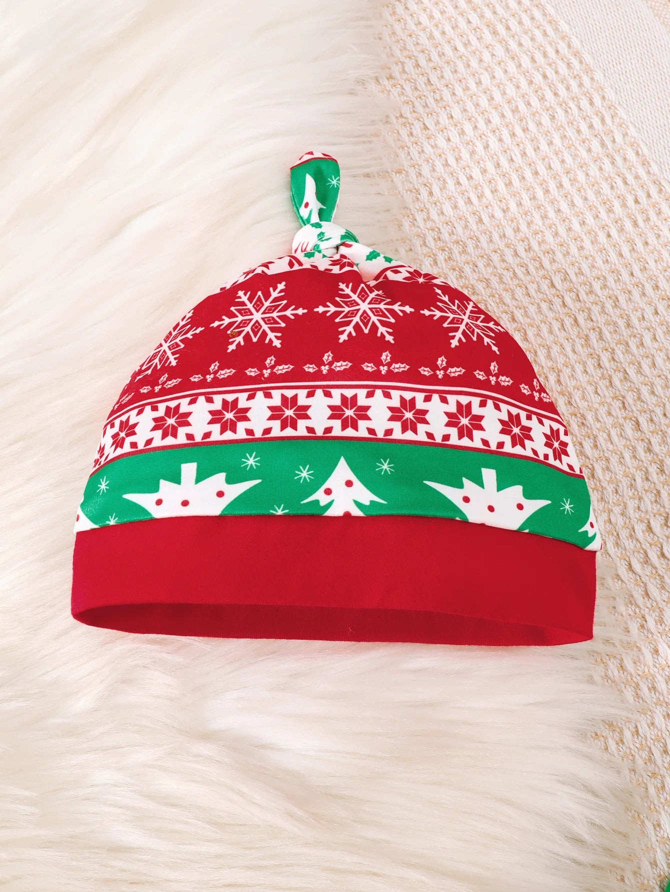 3-delige Kerstset voor Baby Jongens met Bedrukte Bodysuit, Broek en Hoed 2