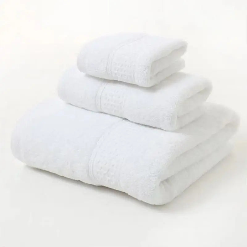 3-delige Luxe Katoenen Handdoekset, Ultra Zacht, Zeer Absorberend 3