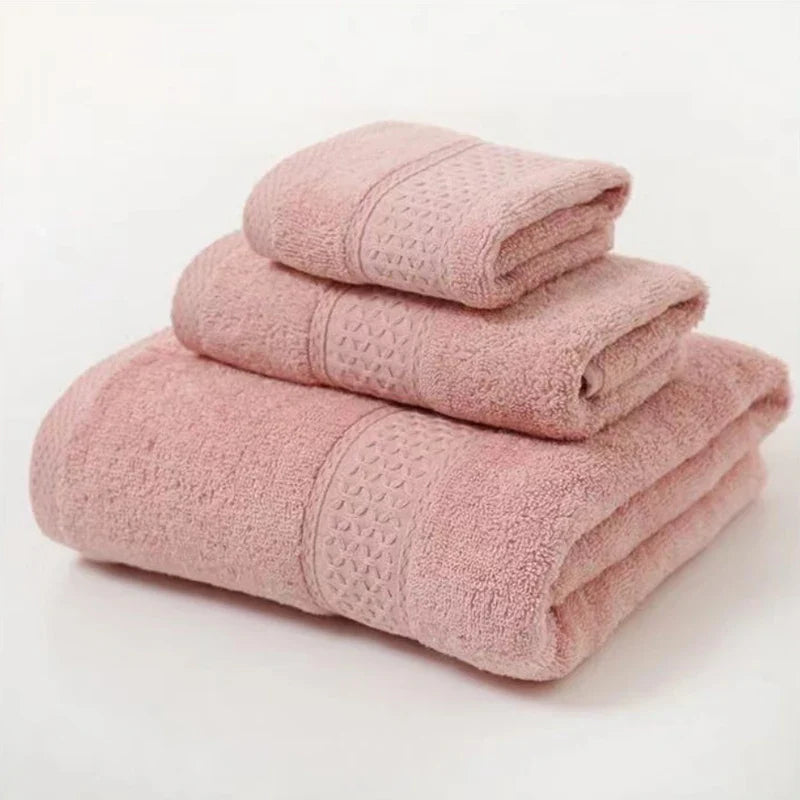 3-delige Luxe Katoenen Handdoekset, Ultra Zacht, Zeer Absorberend 5
