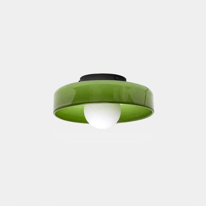 Culina Plafondlamp – Moderno design rotondo in vetro con montaggio a filo compatto e attacco G9