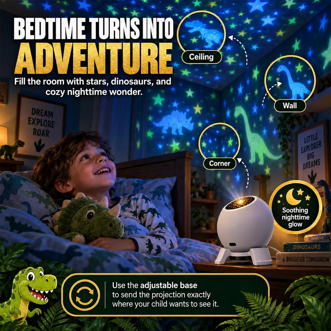 360° Dinosaur Star Projector – Turn Bedtime Into an Adventure 0