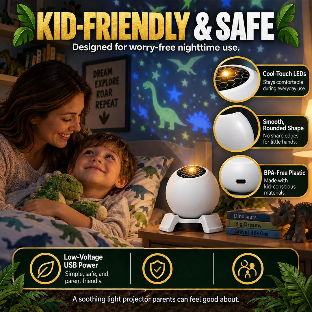 360° Dinosaur Star Projector – Turn Bedtime Into an Adventure 7
