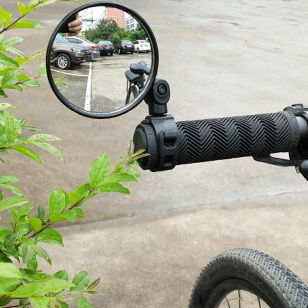 360° Verstelbare Fietsspiegel Stuur Achteruitkijkspiegel Rond Ovaal Veiligheid | Sansoti 0