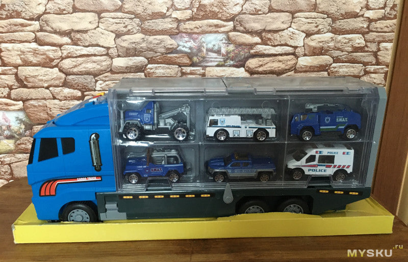 Constructo – Set de vehículos de construcción de juguete con grúa, excavadora y volquete