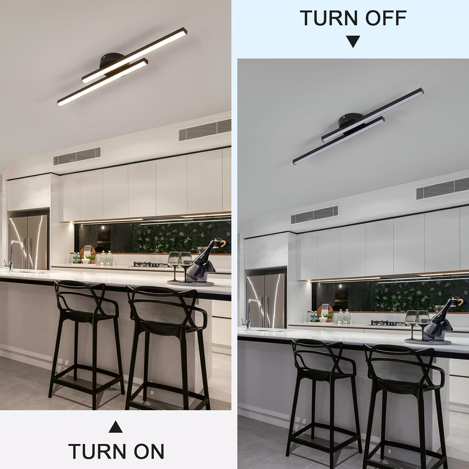 Norvion Plafondlamp – Langwerpige LED plafondlamp van aluminium met strak minimalistisch design